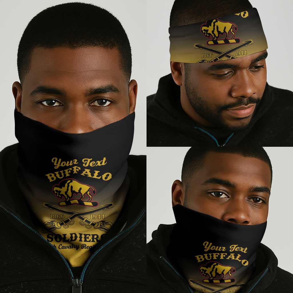 Personalized Afro-Americans Buffalo Soldiers Neck Gaiter 10th Cavalry Regiment LT15