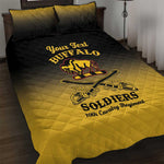 Personalized Afro-Americans Buffalo Soldiers Quilt Bed Set 10th Cavalry Regiment