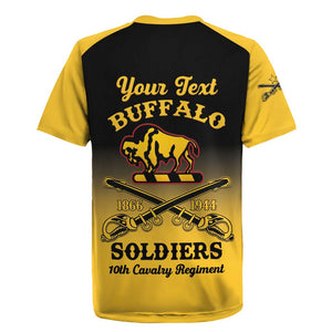 Personalized Afro-Americans Buffalo Soldiers Rugby Jersey 10th Cavalry Regiment