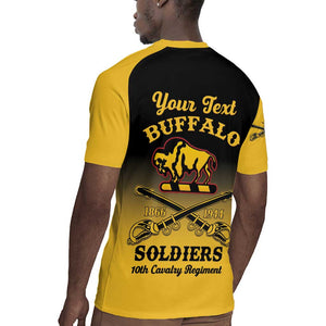 Personalized Afro-Americans Buffalo Soldiers Rugby Jersey 10th Cavalry Regiment