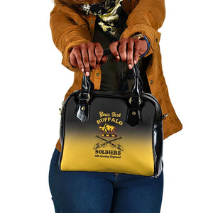 Personalized Afro-Americans Buffalo Soldiers Shoulder Handbag 10th Cavalry Regiment