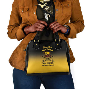 Personalized Afro-Americans Buffalo Soldiers Shoulder Handbag 10th Cavalry Regiment