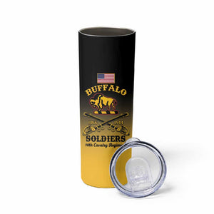 Personalized Afro-Americans Buffalo Soldiers Skinny Tumbler 10th Cavalry Regiment
