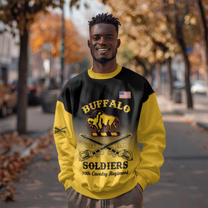 Personalized Afro-Americans Buffalo Soldiers Sweatshirt 10th Cavalry Regiment