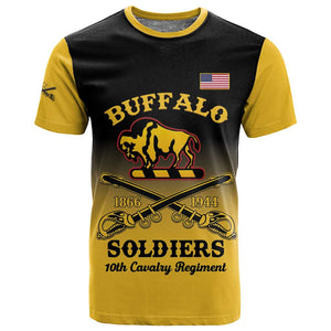 Personalized Afro-Americans Buffalo Soldiers T shirt 10th Cavalry Regiment