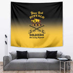 Personalized Afro-Americans Buffalo Soldiers Tapestry 10th Cavalry Regiment
