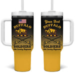 Personalized Afro-Americans Buffalo Soldiers Tumbler With Handle 10th Cavalry Regiment