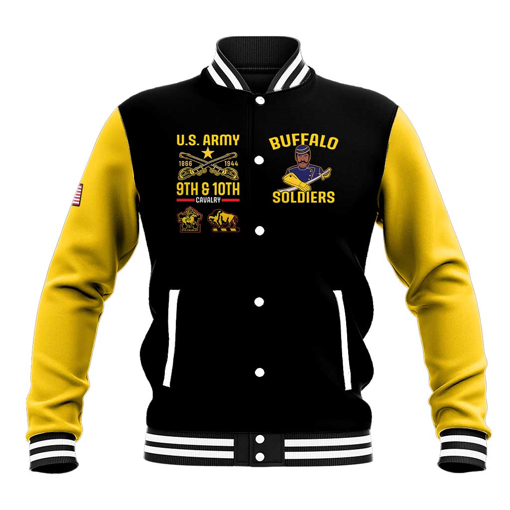 Afro-Americans Buffalo Soldiers Baseball Jacket 9th and 10th Cavalry Regiment