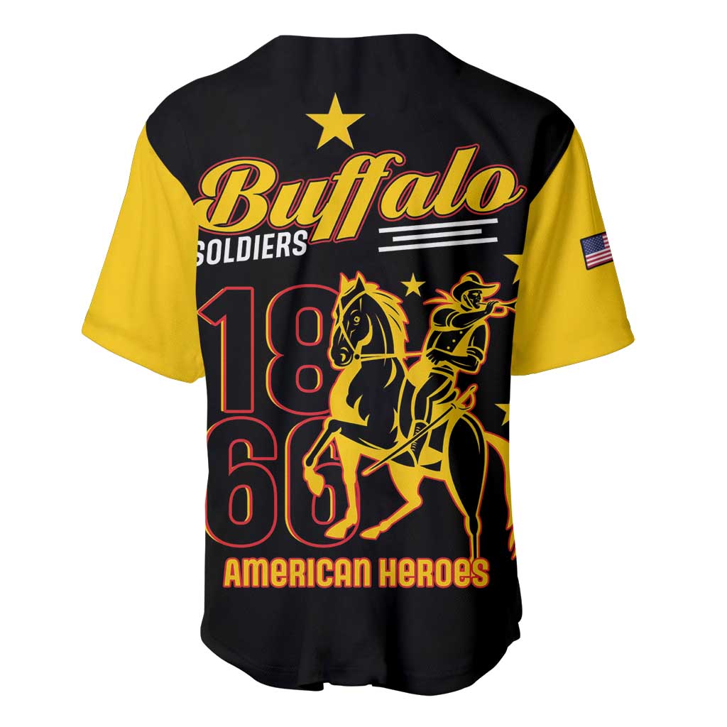 Afro-Americans Buffalo Soldiers Baseball Jersey 9th and 10th Cavalry Regiment
