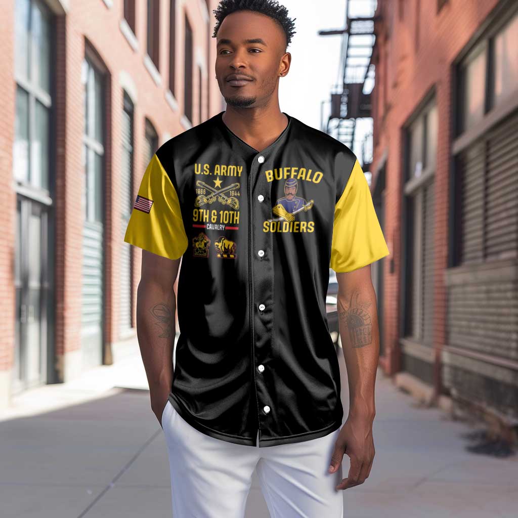 Afro-Americans Buffalo Soldiers Baseball Jersey 9th and 10th Cavalry Regiment