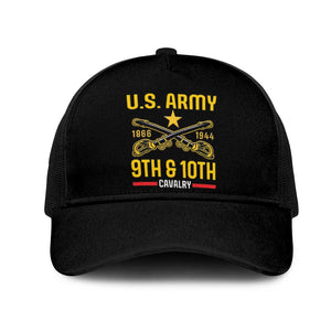 Afro-Americans Buffalo Soldiers Baseball Net Cap 9th and 10th Cavalry Regiment - African Pride