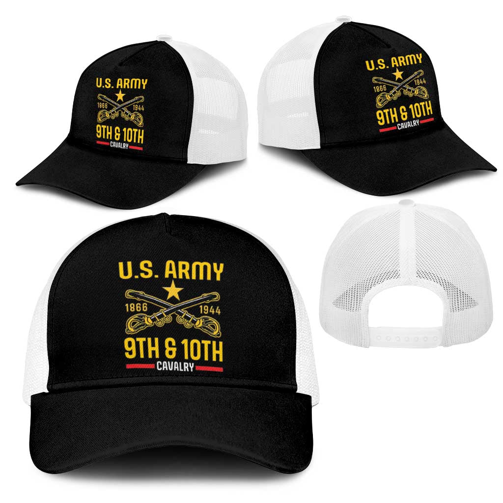 Afro-Americans Buffalo Soldiers Baseball Net Cap 9th and 10th Cavalry Regiment - African Pride