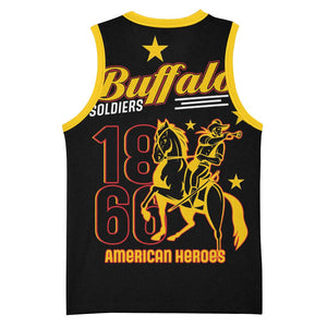 Afro-Americans Buffalo Soldiers Basketball Jersey 9th and 10th Cavalry Regiment LT15