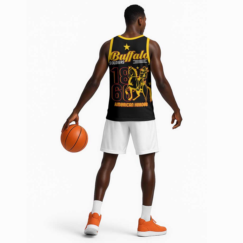 Afro-Americans Buffalo Soldiers Basketball Jersey 9th and 10th Cavalry Regiment LT15