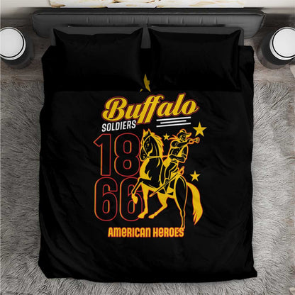 Afro-Americans Buffalo Soldiers Bedding Set 9th and 10th Cavalry Regiment