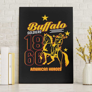 Afro-Americans Buffalo Soldiers Canvas Wall Art 9th and 10th Cavalry Regiment