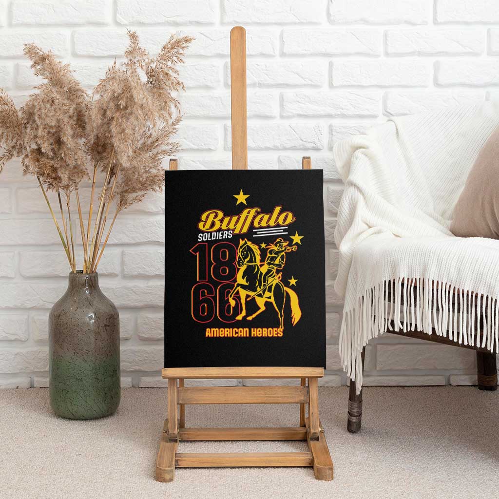 Afro-Americans Buffalo Soldiers Canvas Wall Art 9th and 10th Cavalry Regiment