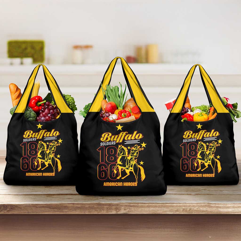 Afro-Americans Buffalo Soldiers Grocery Bag 9th and 10th Cavalry Regiment