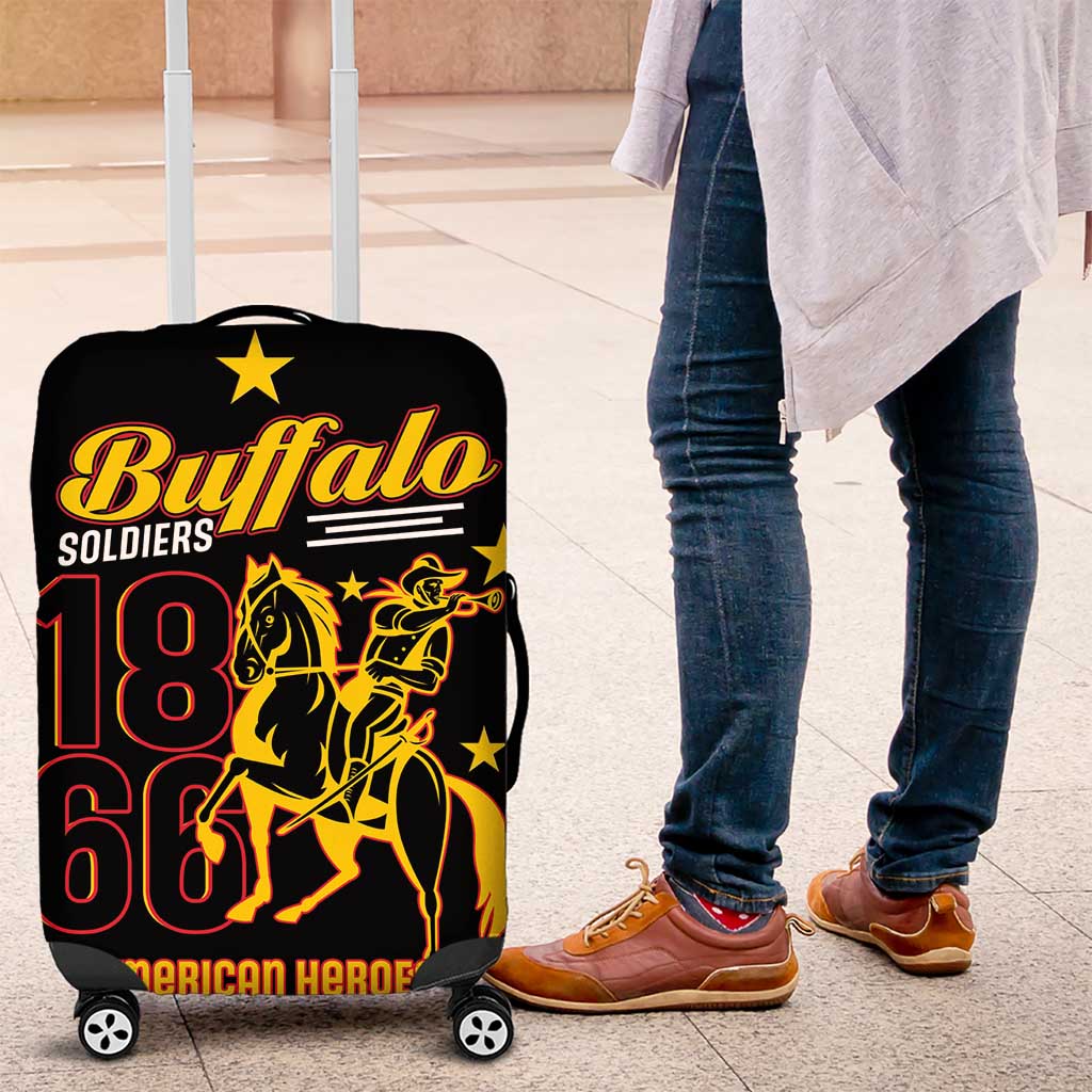 Afro-Americans Buffalo Soldiers Luggage Cover 9th and 10th Cavalry Regiment