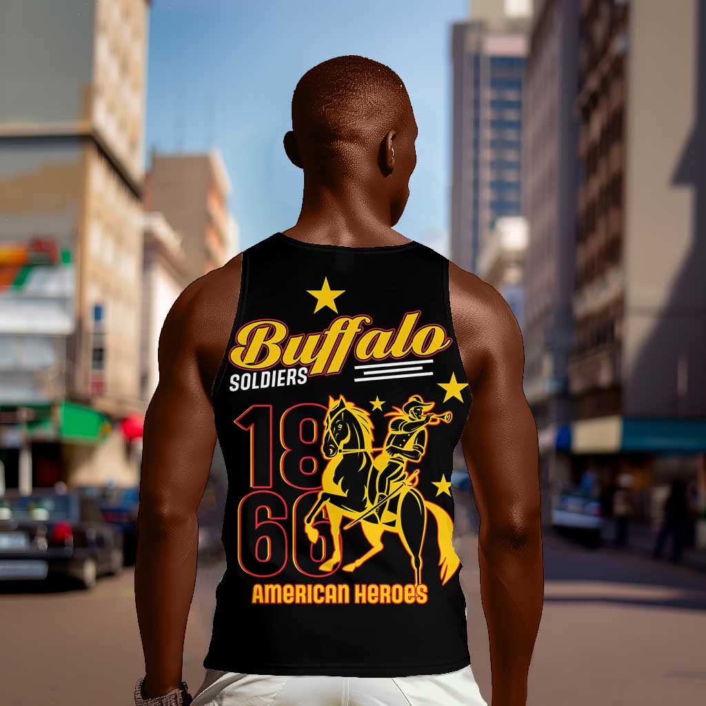 Afro-Americans Buffalo Soldiers Men Tank Top 9th and 10th Cavalry Regiment