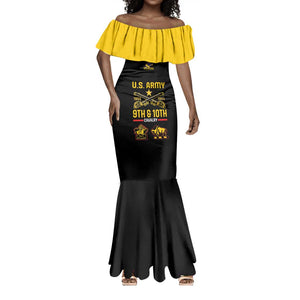 Afro-Americans Buffalo Soldiers Mermaid Dress 9th and 10th Cavalry Regiment