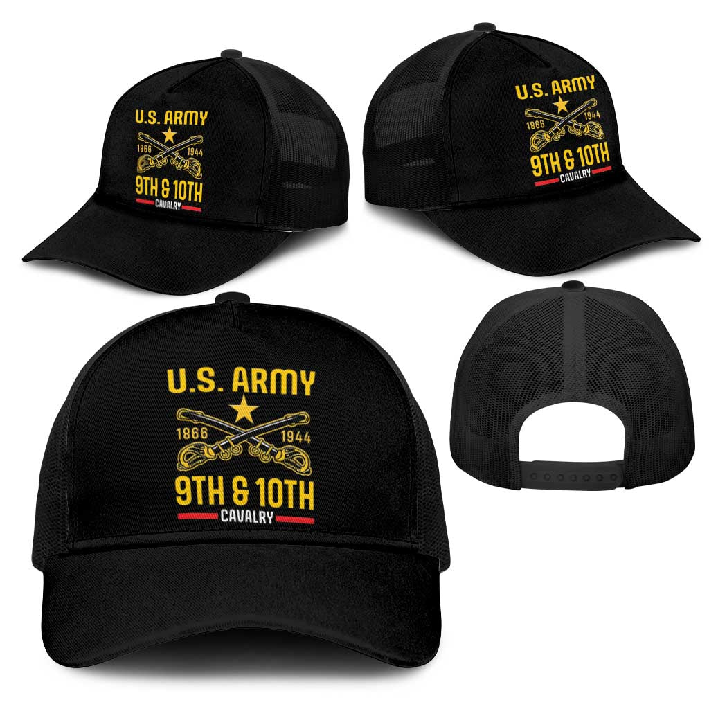 Afro-Americans Buffalo Soldiers Mesh Trucker Cap 9th and 10th Cavalry Regiment - African Pride
