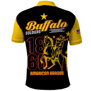 Afro-Americans Buffalo Soldiers Polo Shirt 9th and 10th Cavalry Regiment