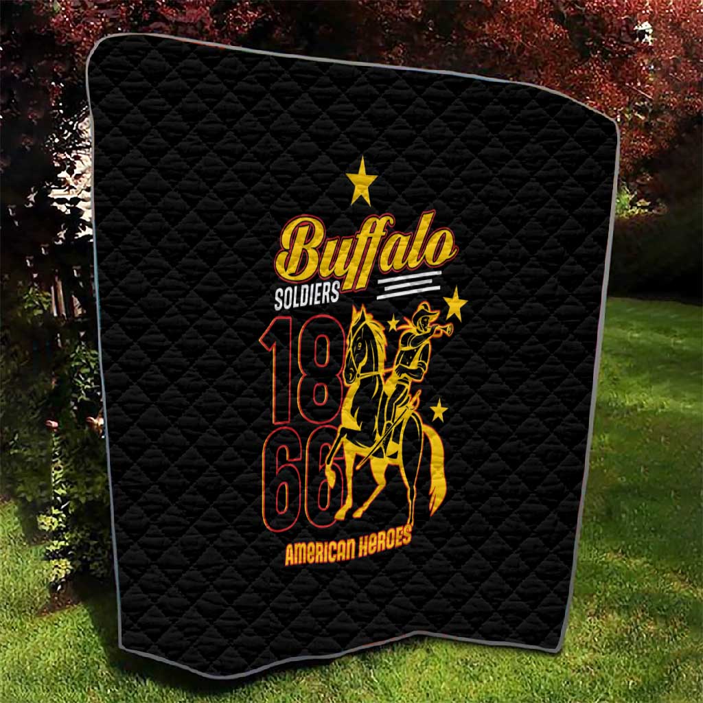 Afro-Americans Buffalo Soldiers Quilt 9th and 10th Cavalry Regiment