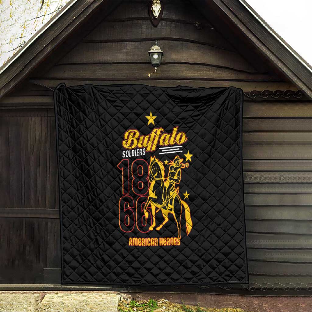 Afro-Americans Buffalo Soldiers Quilt 9th and 10th Cavalry Regiment