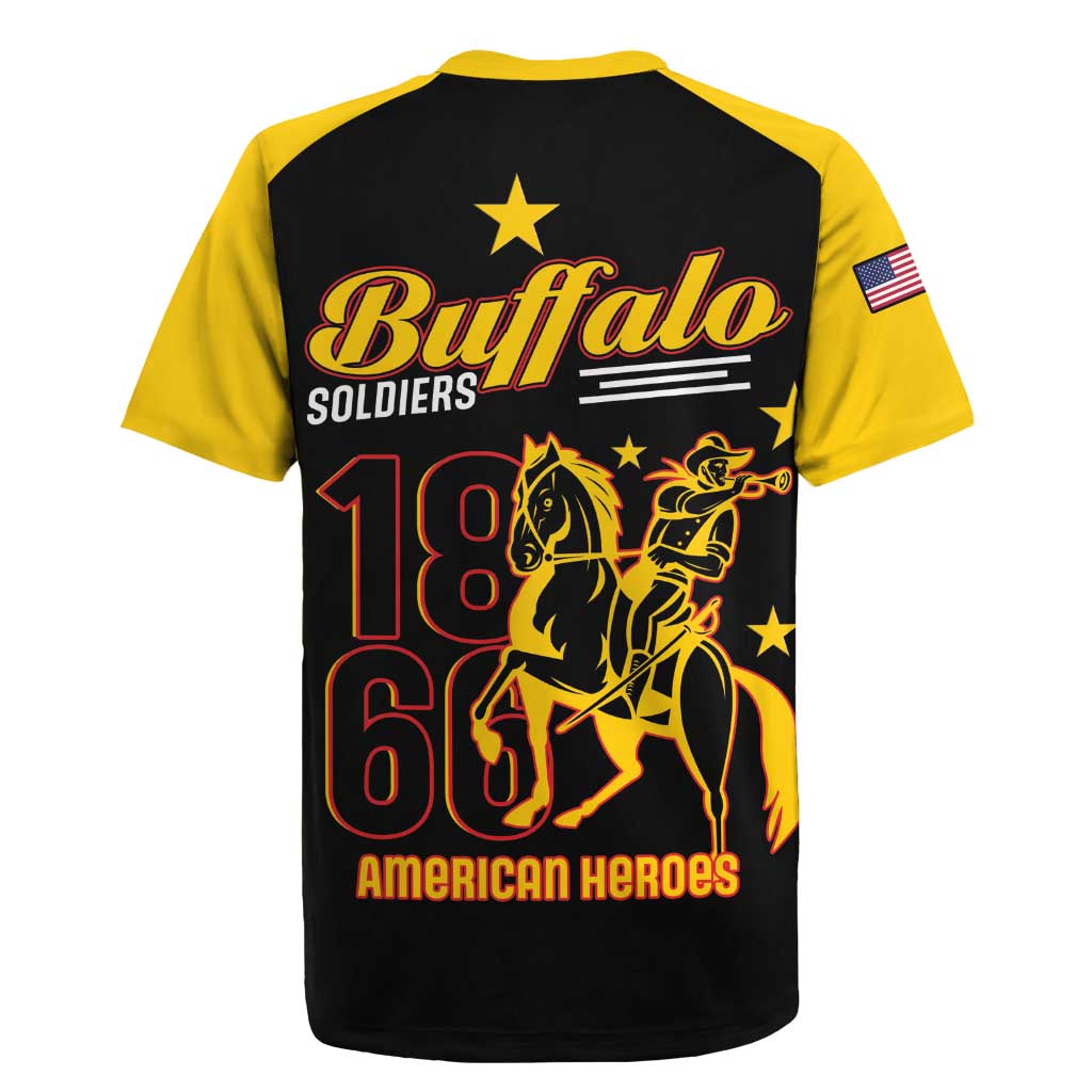 Afro-Americans Buffalo Soldiers Rugby Jersey 9th and 10th Cavalry Regiment