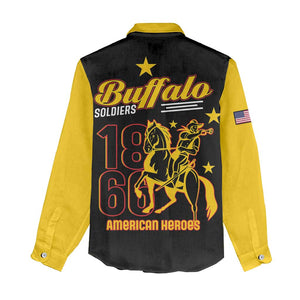 Afro-Americans Buffalo Soldiers Women Casual Shirt 9th and 10th Cavalry Regiment