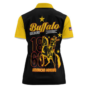 Afro-Americans Buffalo Soldiers Women Polo Shirt 9th and 10th Cavalry Regiment