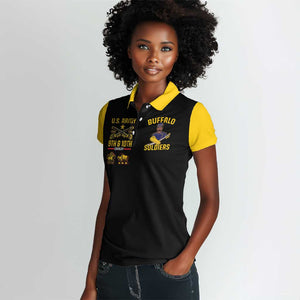 Afro-Americans Buffalo Soldiers Women Polo Shirt 9th and 10th Cavalry Regiment