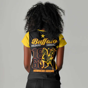 Afro-Americans Buffalo Soldiers Women V-Neck T-Shirt 9th and 10th Cavalry Regiment