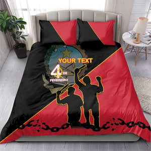 Personalized 4 De Fevereiro Angola Bedding Set Coat Of Arms Style