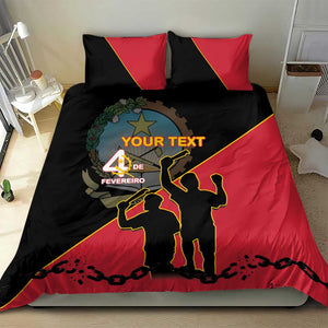 Personalized 4 De Fevereiro Angola Bedding Set Coat Of Arms Style