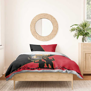 Personalized 4 De Fevereiro Angola Bedding Set Coat Of Arms Style