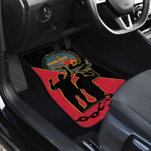 Personalized 4 De Fevereiro Angola Car Mats Coat Of Arms Style