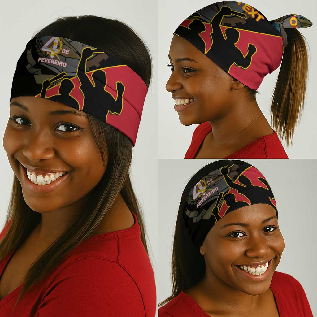 Personalized 4 De Fevereiro Angola Neck Gaiter Coat Of Arms Style LT15