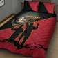 Personalized 4 De Fevereiro Angola Quilt Bed Set Coat Of Arms Style