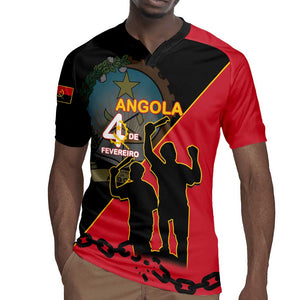 Personalized 4 De Fevereiro Angola Rugby Jersey Coat Of Arms Style