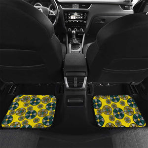 Personalized Mozambique Car Mats African Elephant With Capunala Pattern