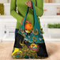 Personalized Mozambique Grocery Bag African Elephant With Capunala Pattern