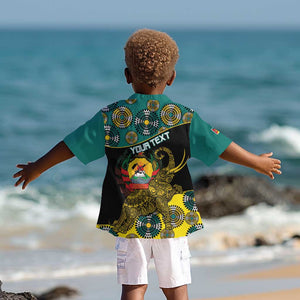 Personalized Mozambique Kid Hawaiian Shirt African Elephant With Capunala Pattern