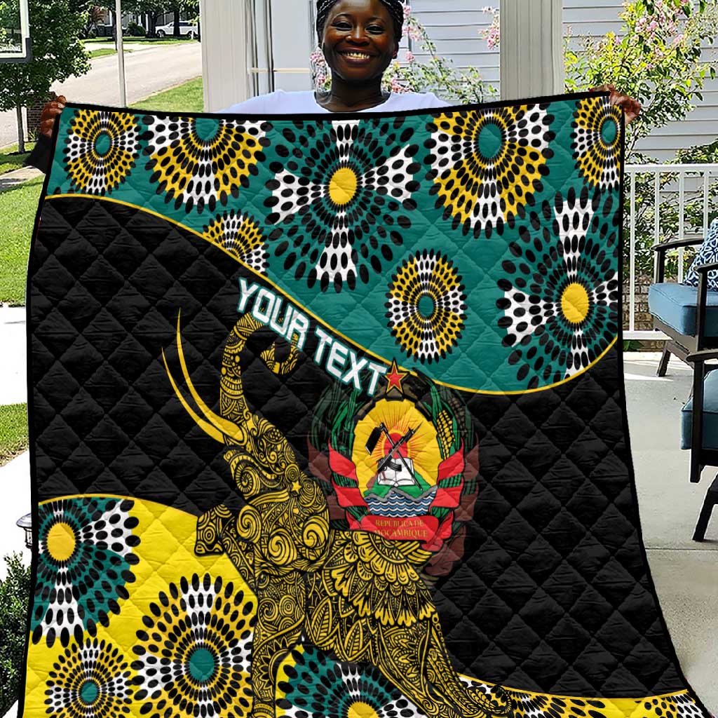 Personalized Mozambique Quilt African Elephant With Capunala Pattern