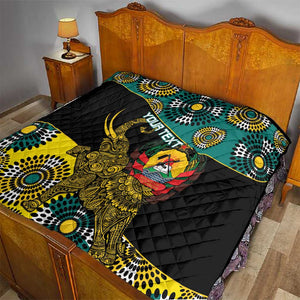 Personalized Mozambique Quilt African Elephant With Capunala Pattern