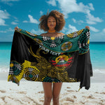 Personalized Mozambique Sarong African Elephant With Capunala Pattern