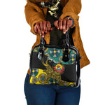 Personalized Mozambique Shoulder Handbag African Elephant With Capunala Pattern