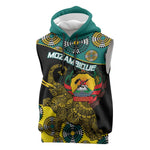 Personalized Mozambique Sleeveless Hoodie African Elephant With Capunala Pattern - African Pride