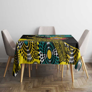 Personalized Mozambique Tablecloth African Elephant With Capunala Pattern